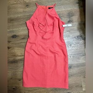 Alex Marie Vibrant Coral Dress